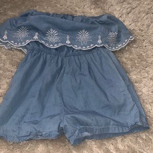 denim romper